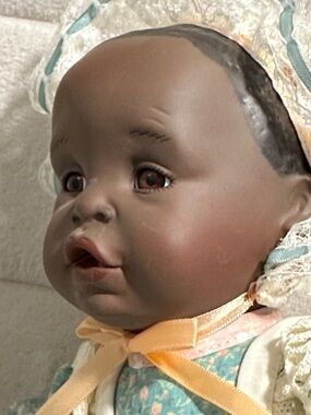 African american Porcelain baby doll Danielle. Picture perfect babies 1991